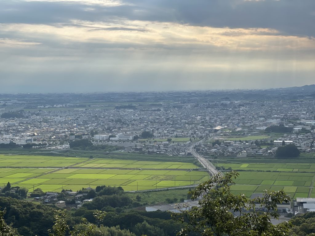佐野の街並み　三毳山　栃木県　とちぎのしゅし